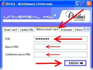 sblocco smart card infocert|Attivazione di una Smart Card .